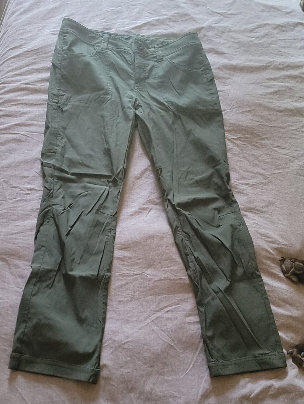 Women's Olive Green Straight-Leg MEC Pants